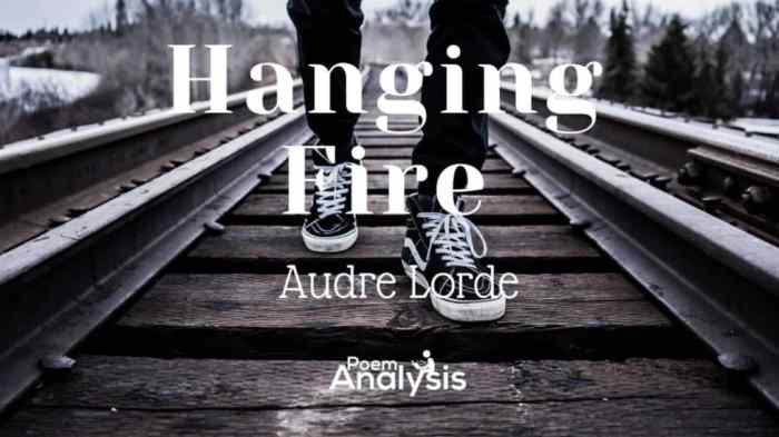 Audre lorde hanging fire analysis