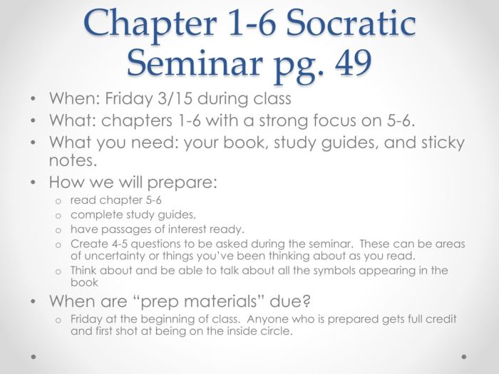 The great gatsby socratic seminar questions