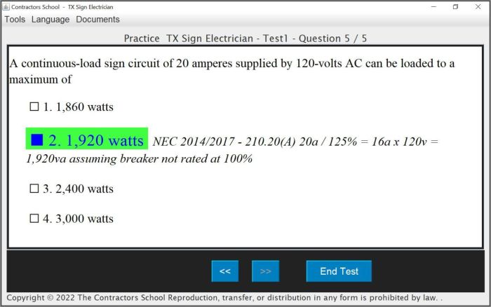 Texas journeyman electrician practice test